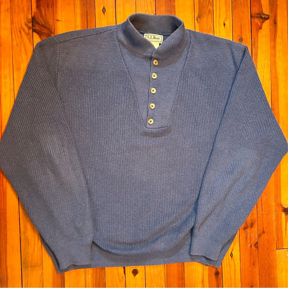 Vintage L.L. Bean Sweater Button Up Made in USA